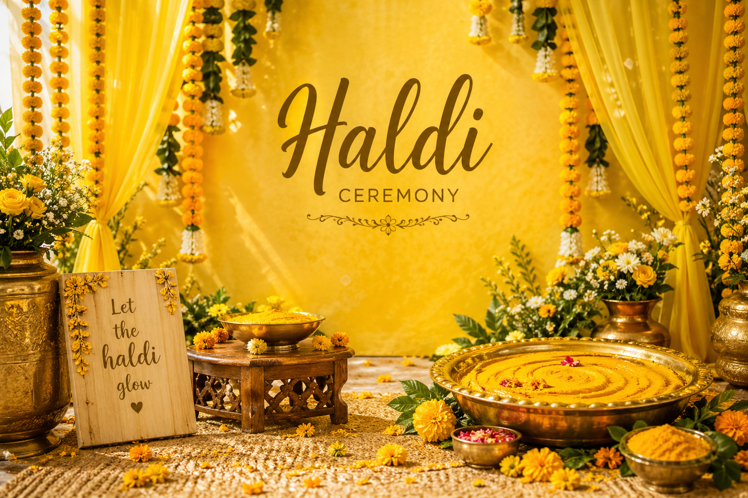 Haldi celebration photo